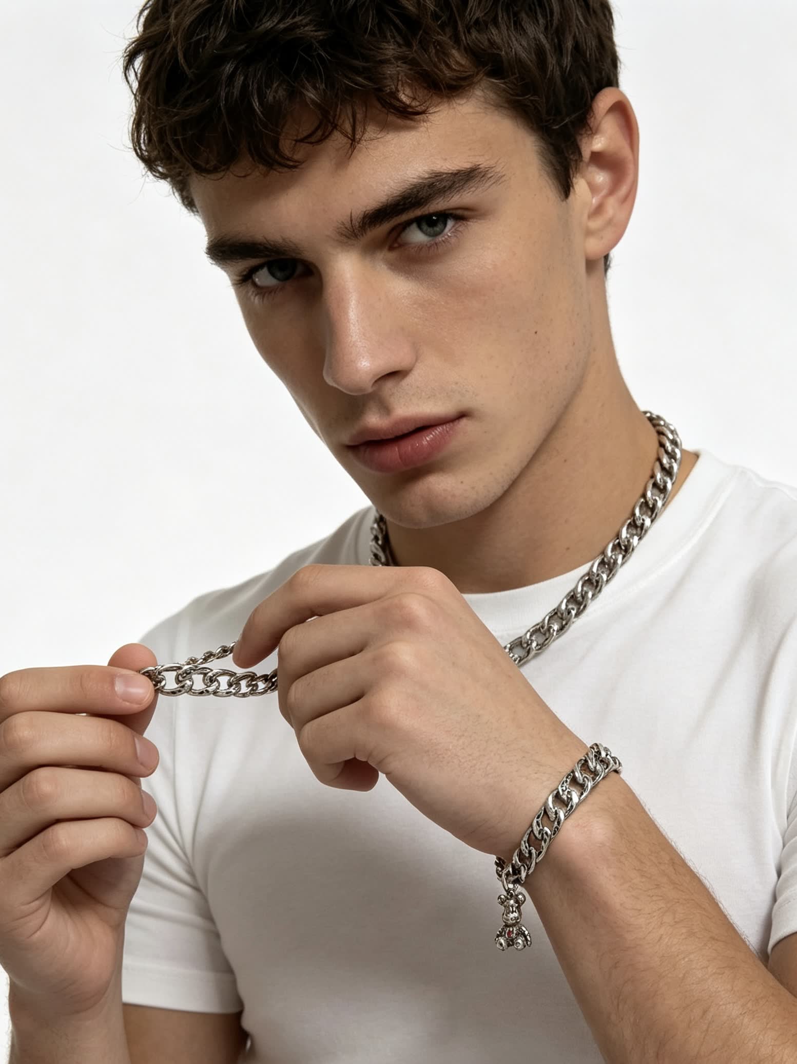 Louis Vuitton Silver Charm Bracelet